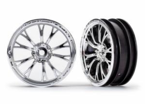 Traxxas Wheels Front Krom (2)  Drag Slash TRX9472R