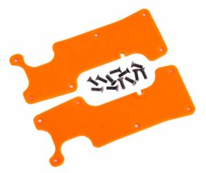 Traxxas Suspension Arm Covers Rear L+R Orange Sledge TRX9634T