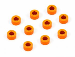 Xray  Alu Shims set 3x6x3.0mm Orange (10) 303125-O