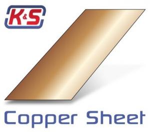 Copper sheet 0.64x100x250 mm (3pcs)