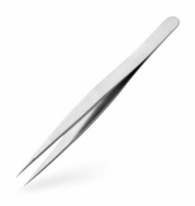 Sharp Point Tweezers - Stainless & 12cm long