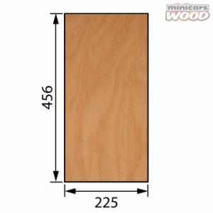 Aircraft Birch Plywood 5.0 x 225 x 456 mm 7-ply