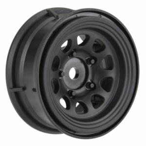 Keystone 1.55" Black Plastic Internal Bead-Loc Wheels (2) for Rock Crawlers Front or Rear