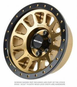 Method 305 NV Bronze 2.9" Aluminum Wheel Faces (2) for Axial SCX6 Stock F/R