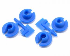 Lower Shock Spring Cups for Traxxas, HPI & Losi Shocks - Blu