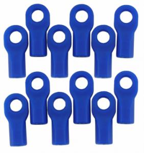 Traxxas Short Rod Ends - Blue