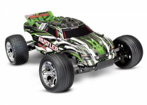 Traxxas Rustler 2WD 1/10 RTR TQ Green - With Batt/Charger TRX37054-1-GRN