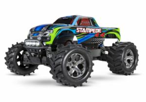 Traxxas Stampede 4x4 1/10 RTR TQ Red LED RC-auto + akku ja laturi TRX67054-61-BLU