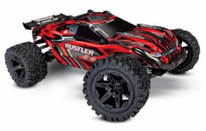 Traxxas Rustler 4x4 XL-5 1/10 RTR TQ Punainen RC-auto + akku ja laturi TRX67064-1-RED