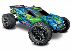 Traxxas Rustler 4x4 VXL 1/10 RTR TQi TSM Vihreä ilman akkua ja laturia TRX67076-4-GRN