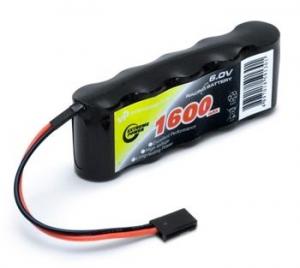 Receiver battery NiMH 6,0V 1600mAh Flat