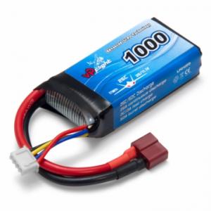 Li-Po Akku 3S 11,1V 1000mAh 25C T-liitin