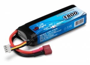 Li-Po Akku 3S 11.1V 1800mAh 30C T-liitin