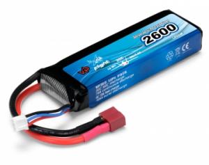 Li-Po Akku 2S 7,4V 2600mAh 30C T-liitin