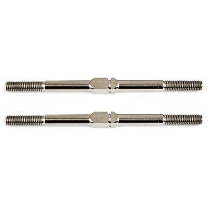 Team Associated FT Titanium Turnbuckles 3x51mm Silver (2)