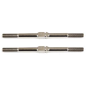 Team Associated FT Titanium Turnbuckles 3x51mm Silver (2)