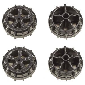 Team Associated Nano Sport Wheels Black (4)