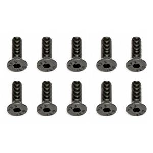 Team Associated M3 X 10 Flat Head Hex Screw (10)