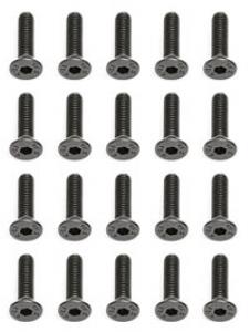 Team Associated M3 X 12 Flat Head Hex Screws