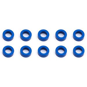 ASSOCIATED BALLSTUD WASHERS 5.5 x 2.0mm BLUE ALUMINIUM x10