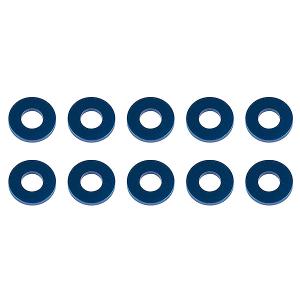 ASSOCIATED WASHERS 7.8 x 3.5 x 1.0mm BLUE ALUMINIUM (10)