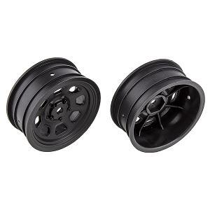 Team Associated Sr10 Front Wheels Black