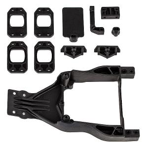 Team Associated Dr10M Front Chassis Plate & Gearbox Mount Set