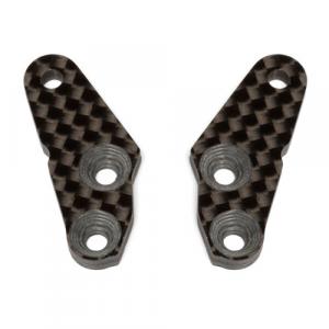 ASSOCIATED RC8B3 FT STEERING BLOCK ARMS + 2 DEGREES - GRAPHITE (PR)