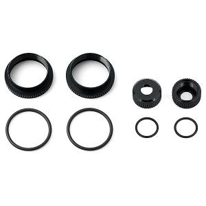 Team Associated 16Mm Shock Collar & Seal Retainer Set - Black