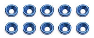 Team Associated Countersunk Washers (Blue)