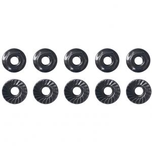 Team Associated M4 Low Profile Serrated Steel Wheel Nuts (10Pcs)