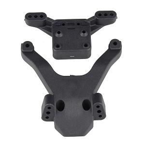 Associated B6.3 Ft Top Plate & Bullstud Mount Carbon