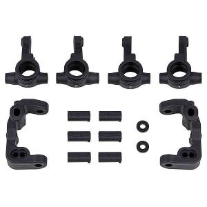 Team Associated Rc10B6.4 -1Mm Scrub Caster And Steering Blocks, Carbon