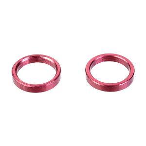 CORALLY ALUM. SPACER RING INNER DIA 6.35MM WIDTH 1.5MM 2 PCS