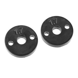 CORALLY SHOCK PISTON COMPOSITE 2X 1.7MM HOLES 2 PCS