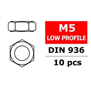 CORALLY LOW PROFILE NUT M5 10 PCS