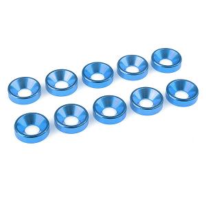 CORALLY ALUMINIUM WASHER FOR M5 FLAT HEAD SCREWS OD=12MM BLUE 10PCS