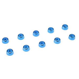 CORALLY ALUMINIUM WASHER FOR M2 SOCKET HEAD SCREWS OD=6MM BLUE 10PCS