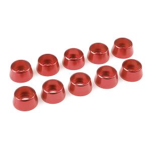 CORALLY ALUMINIUM WASHER FOR M5 SOCKET HEAD SCREWS OD=12MM RED 10PCS