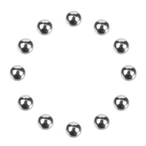 CORALLY PRECISION DIFF. BALLS 1/8 CHROME 12 PCS