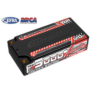 Corally Voltax 120C Lipo Hv Akku 5000 Mah 7.6V Shorty 2S 4Mm Bullit