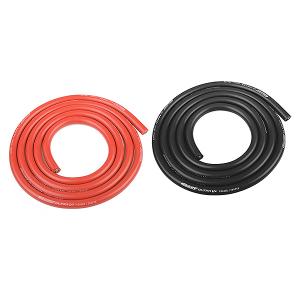 CORALLY ULTRA V+ SILICONE WIRE SUPER FLEXIBLE BLACK AND RED 10AWG 2683/0.05 STRANDS OD 5.5MM 2 X 1M