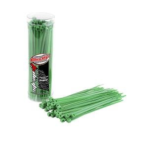 CORALLY STRAPIT CABLE TIE WRAPS GREEN 2.5X100MM 50 PCS