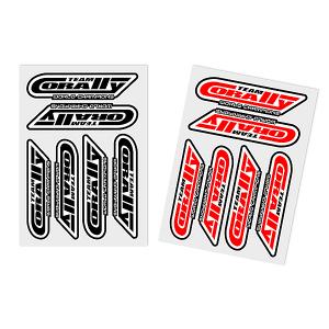 CORALLY SPONSOR STICKER SHEET CORALLY PRECUT 105X75MM 2 PCS