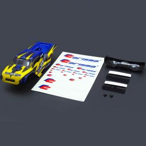 CARISMA GT24TR TRUGGY BODY PAINTED BODY SET (YELLOW/BLUE)