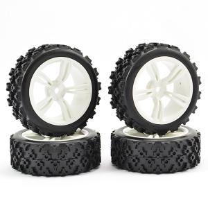 Fastrax 1/10Th Touring Wheel/Rally Block 5-Spoke White (4)