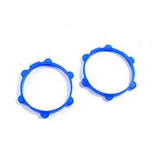 Fastrax 1/10th Rubber Tyre Bands Blue (pair)