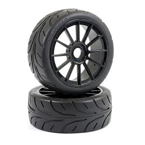 FASTRAX 1:8 ARROW TREAD MOUNTED ON 12-SPOKE BLACK (PR)