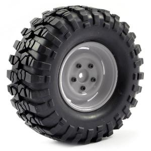 FASTRAX 1:10 CRAWLER SAWBLOCK 1.9 SCALE WHEEL ø108MM TYRE (GREY)