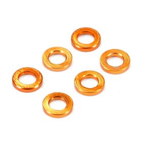 FASTRAX M3 FLAT WASHER GOLD 1.0mm (6)